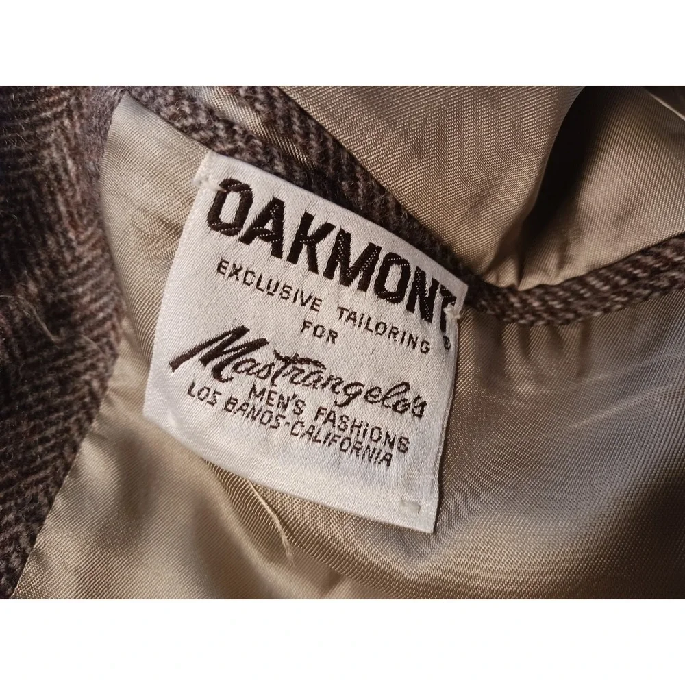 Vintage Oakmont Grey Wool Sport Coat Suit Jacket Blazer Men's Size 40R USA Made